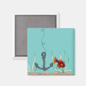Ancre avec aimant à poisson (Recto/Verso)