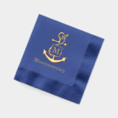 Ancre avec monogramme de nom initial de corde noué (Gauche)