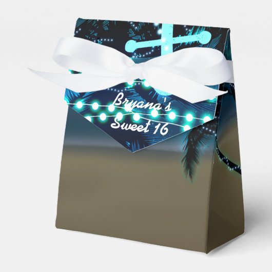 Ancre Beach Lights & Palm Trees Ballotins (Verso)