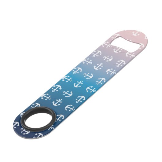 Ancre blanche du rouge | d'aqua de gradient (Devant angulaire)