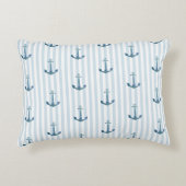 Ancre Bleu Coussin nautique (Devant)