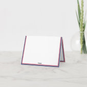 Ancre bleu marine avec arc à rayures rouge et blan (Dos)