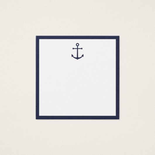 Ancre Bleu marine Nautique Mariage Conseils et voe (Devant)