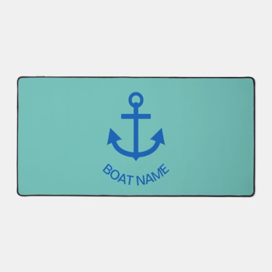 Ancre Bleu Personnalisé Votre Nom De Bateau Mint V (Recto)