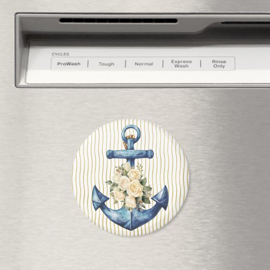 Ancre bleue avec aimant Rose crème (In Situ (Lave-vaisselle))