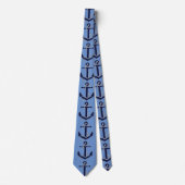 Ancre bleue Cravate masculine (Devant)