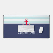 Ancre bleue marine bleu rouge conception personnal (Clavier et souris)