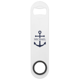 Ancre bleue marine Nom personnalisé