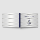 Ancre Blu de la marine nautique Livre d'or blanc (Complet)