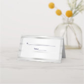 Ancre Blu Nautical Navy Silver Wht Escort Cartes (Dos)