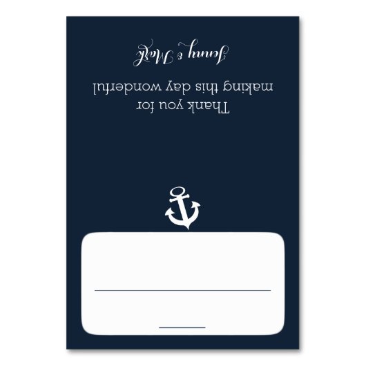 Ancre Carte de siège bleu marine (Par défaut)