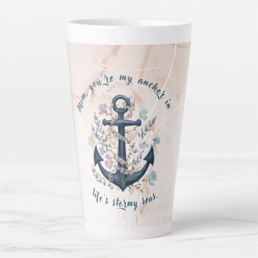 Ancre constante - Fête des Mères Latte Mug (Devant)
