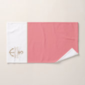 Ancre Côtière Corail Pêcher Nautique Ensemble de s (Serviette à main)