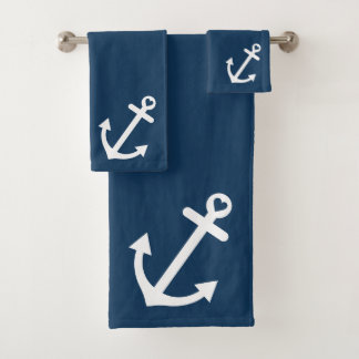 Ancre d'amour de bleu marine nautique