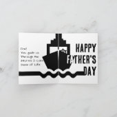 Ancré dans l'amour : Carte de voeux de Fête des pè (Intérieur)