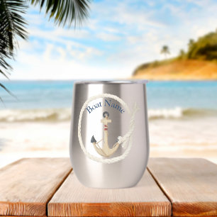 Ancre de bateau Cadre de corde blanche