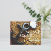 Ancre de l'amour carte postale RSVP (Debout devant)