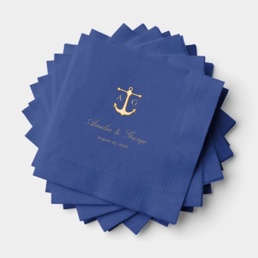 Ancre de mariage nautique monogramme (Insitu (empilé))
