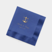 Ancre de mariage nautique monogramme (Gauche)
