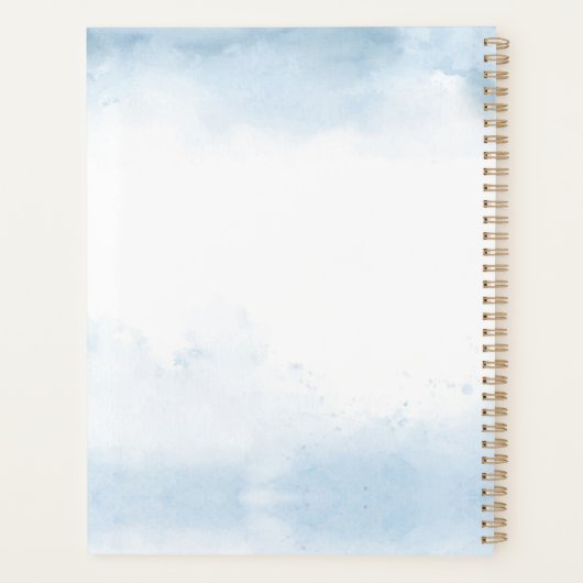 Ancre de marine à l'aquarelle bleue pour mariage p (Dos)