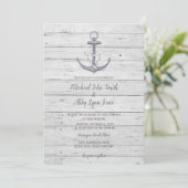 Ancre de plage Destination Wedding Invitation (Debout devant)