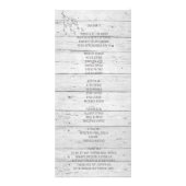 Ancre de plage Programme de mariage de destination (Dos)
