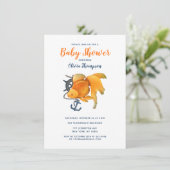 Ancre de poisson d'or roue Nautique Invitation (Debout devant)