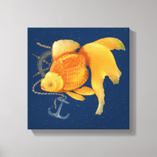 Ancre de poisson d'or Roue toile marine
