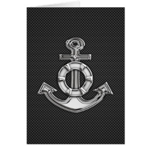 Ancre de sauveteur de chrome sur la fibre de