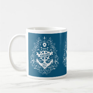 Ancre décorative tasses monogramme personnalisées