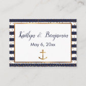 Ancre d'or Confetti Marine Stripes Cartes de détai (Dos)