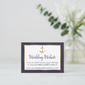 Ancre d'or Confetti sur les cartes du site Mariage (Debout devant)