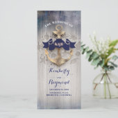 Ancre d'or Programmes de mariage nautique (Debout devant)