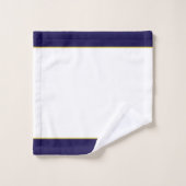 Ancre dorée et monogramme sur serviettes de bain b (Gant de toilette)