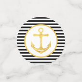 Ancre et bandes | Thème nautique | Table Confetti (Petit recto)