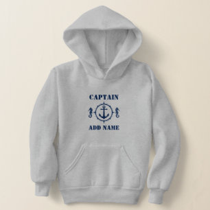 Ancre et nom/rang du bateau de mer bleu de la Mari