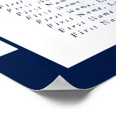 Ancre | Mariage nautique | Tableau de sièges (Coin)