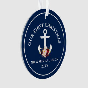 Ancre marine Florale Notre premier bleu de Noël