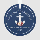 Ancre marine Florale Notre premier bleu de Noël (dos)