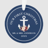 Ancre marine Florale Notre premier bleu de Noël (devant)