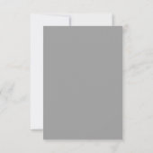 Ancre marine gris Invitation de douche nuptiale (Dos)