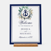 Ancre Monogramme Verdure Mariage de couronne Bienv (Recto)