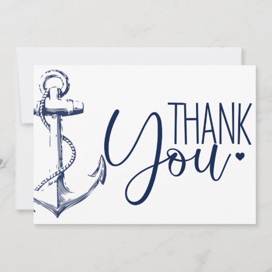 Ancre Naautique Merci Blanc (Devant)