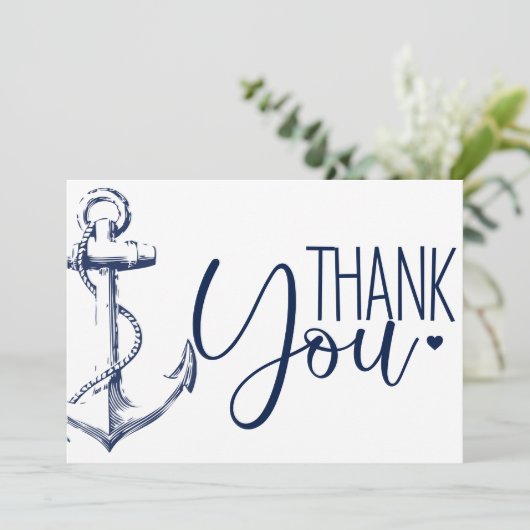 Ancre Naautique Merci Blanc (Debout devant)