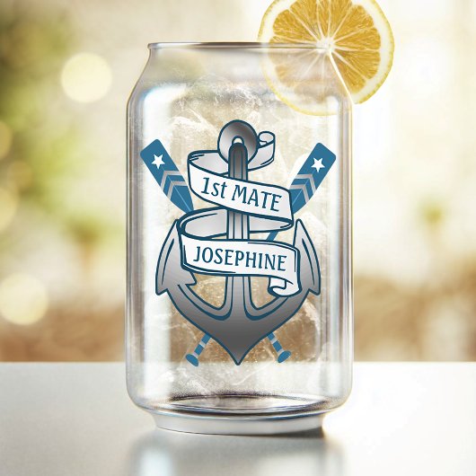 Ancre Nautical Oars 1st Mate Nom personnalisé