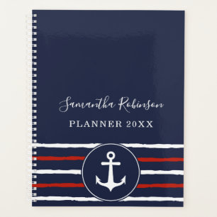 Ancre nautique Bleu Blanc Bleu Rouge 2024