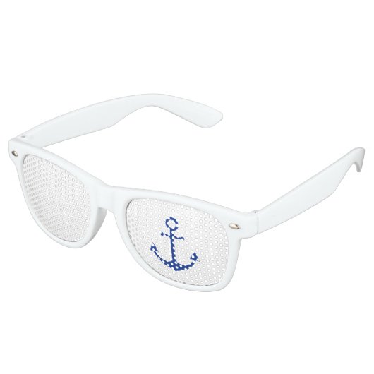 Ancre nautique Blue White Party Lunettes de soleil (Angulaire)