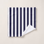 Ancre nautique Blue White Sailing (Gant de toilette)