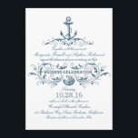 ancre nautique et coquillage plage invitations de<br><div class="desc">Ancrage nautique élégant et coquillage bleu marine invitation à mariage rustique de plage blanche. : contactez-moi si vous avez besoin d'aide pour la personnalisation ou si vous avez une demande de couleur personnalisée. — Si vous appuyez sur le bouton PERSONNALISER IT, vous pourrez changer le style de police, la couleur,...</div>