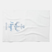 Ancre nautique et poisson serviette de cuisine per (Horizontal)